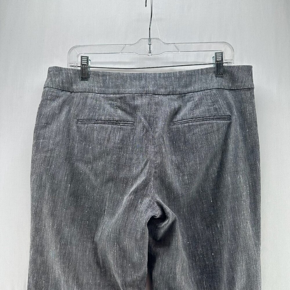 WHBM Modern Boot Dress Pants Womens 8R Tweed Lined Mid Rise Work Heathered Gray - Picture 5 of 13